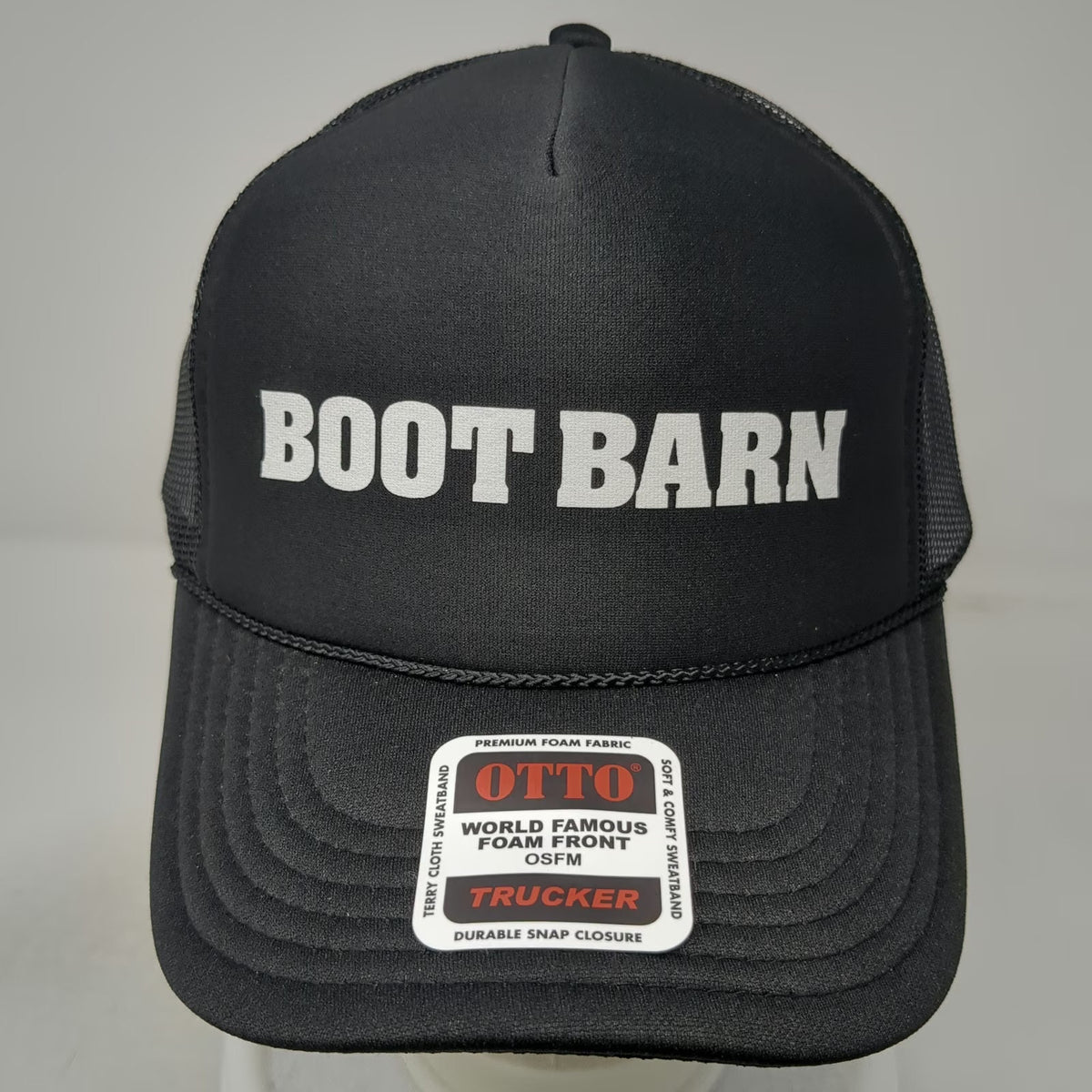 Otto Trucker Hat Black One Size Boot Barn Foam Front Mesh Back Snapback