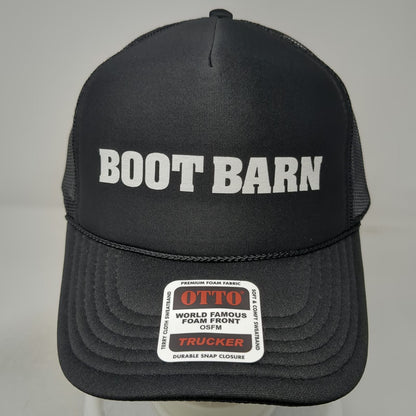 Otto Trucker Hat Black One Size Boot Barn Foam Front Mesh Back Snapback