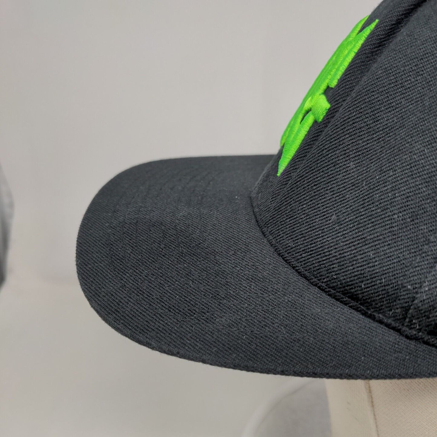 PG Snapback Hat Black One Size Adjustable Embroidered The Classics Yupoong