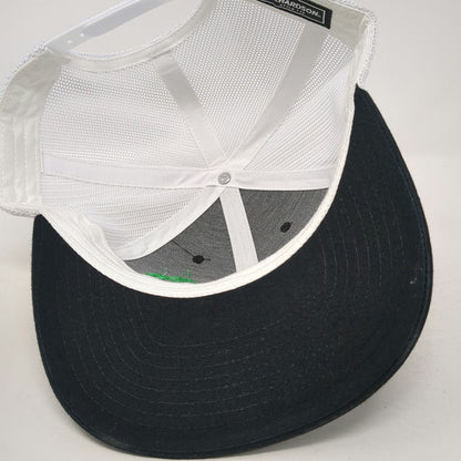 Richardson 112 Trucker Hat Black White One Size Snapback Mesh Shamrock PMB Logo