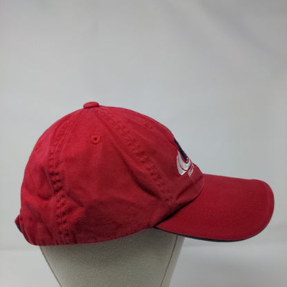 HCM Hells Canyon Marine Strapback Hat Red One Size Embroidered 6 Panel