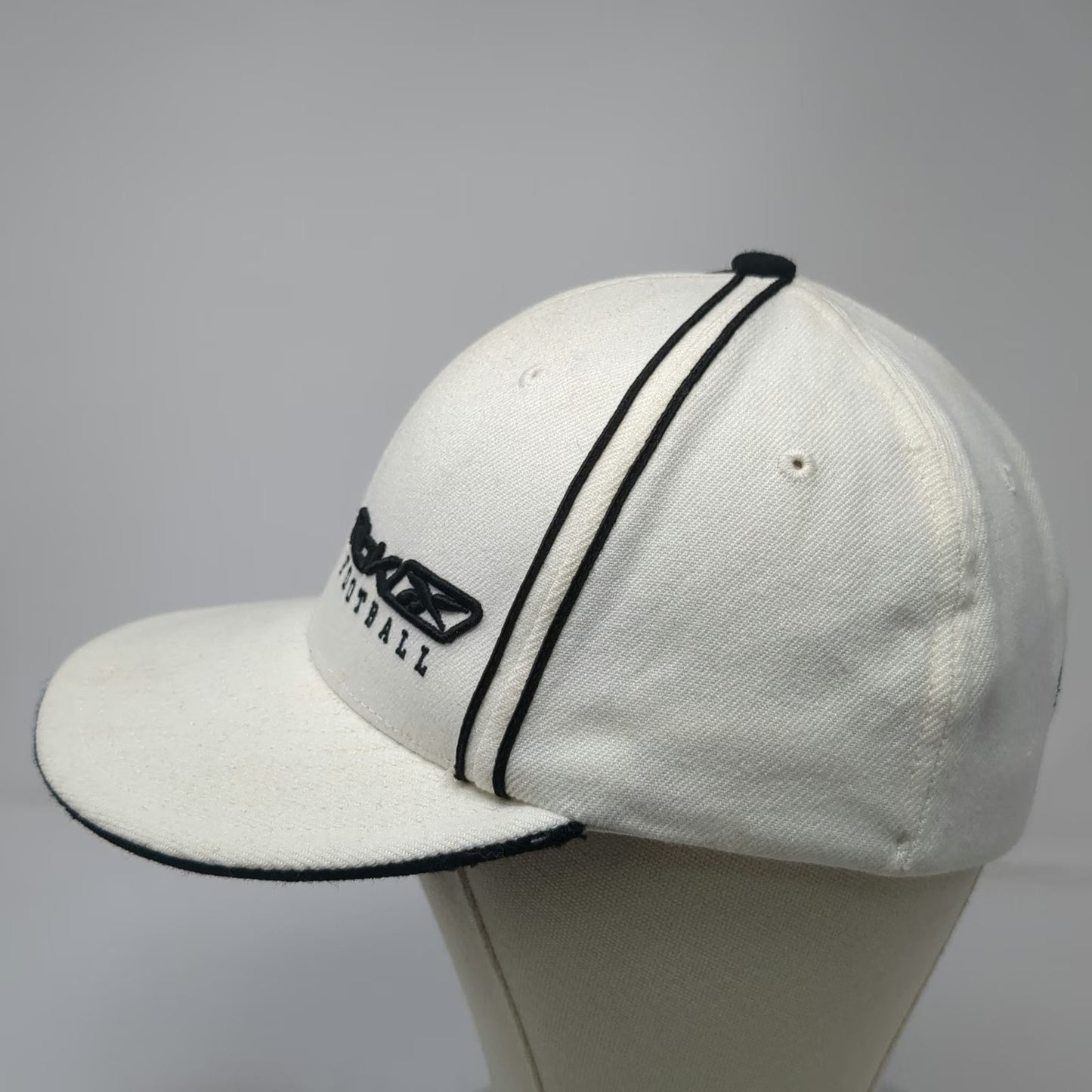 Reebok Rbk Football White One Size Baseball Cap Stretch Fit Pennington Hat