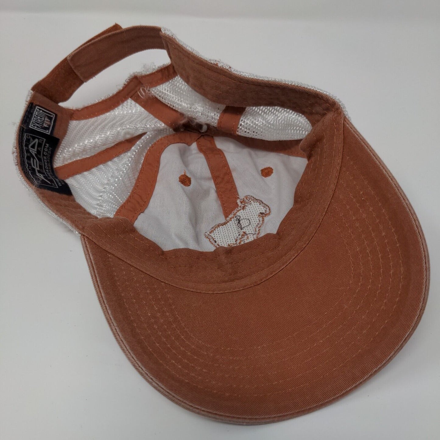 Ahead Strapback Mesh Back Trucker Hat Brown Extreme Fit Stanley ID
