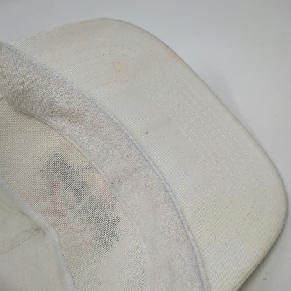 Hard Rock Cafe 5 Panel White OSFM Hat Boston Save the Planet Slideback Cotton