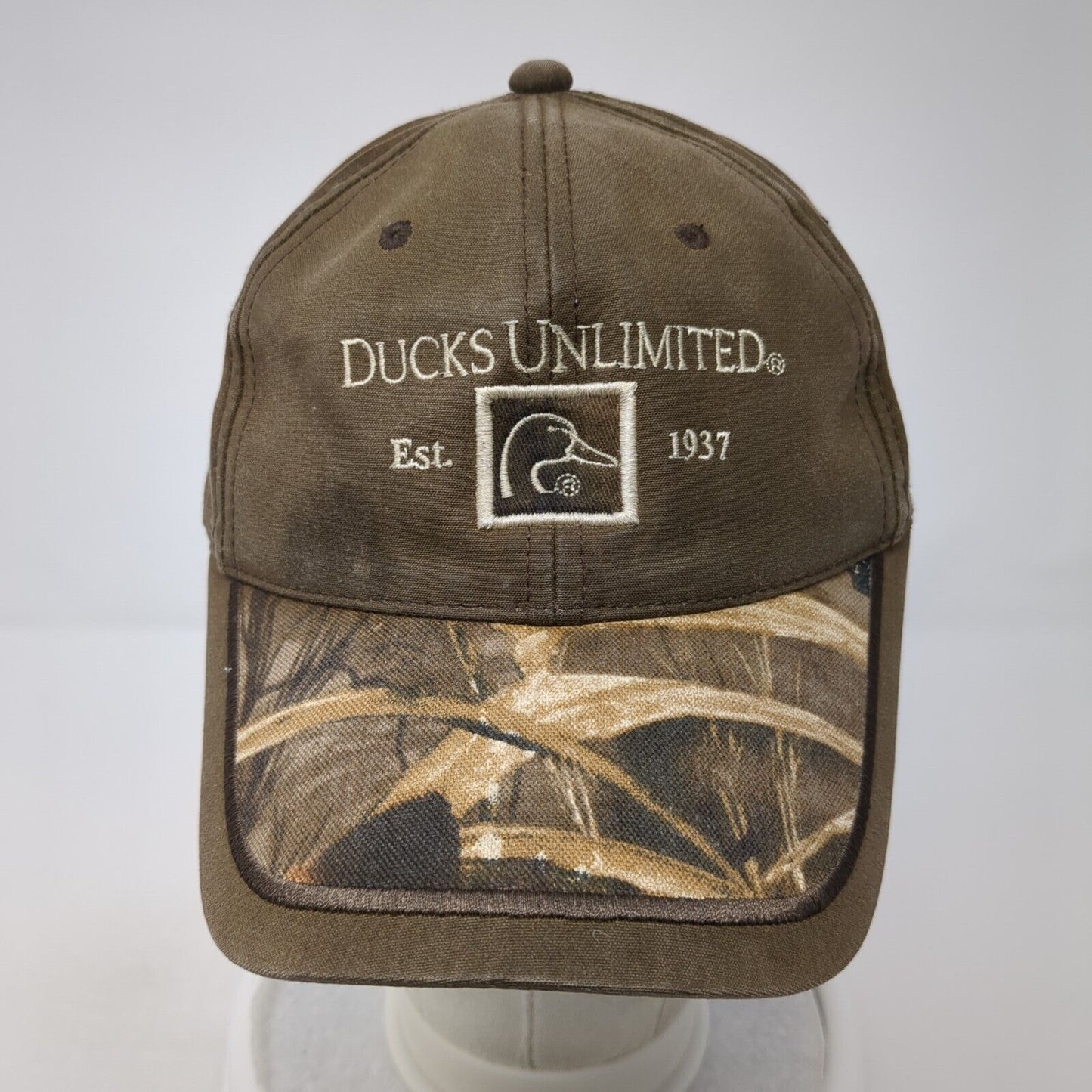 Ducks Unlimited Est. 1937 Slideback Hat Brown One Size Hunting Outdoor