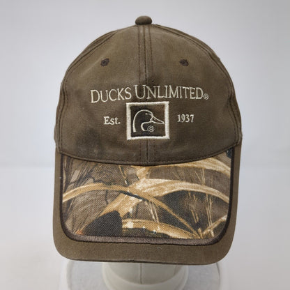 Ducks Unlimited Est. 1937 Slideback Hat Brown One Size Hunting Outdoor