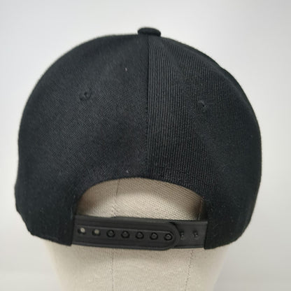 Findlay Snapback Hat Black One Size Wish Carefully Graphic Blue Rope Flat Brim