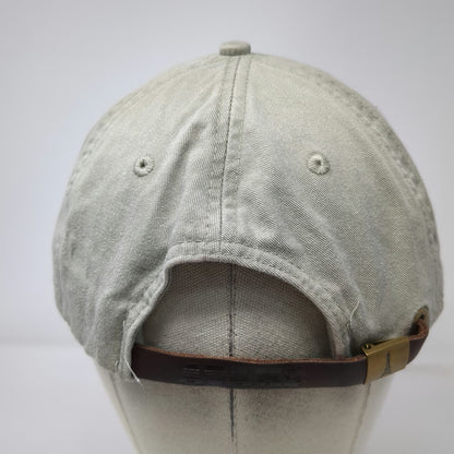 Adams Baseball Cap Beige One Size Alpha Gamma Delta Embroidered Strapback Hat