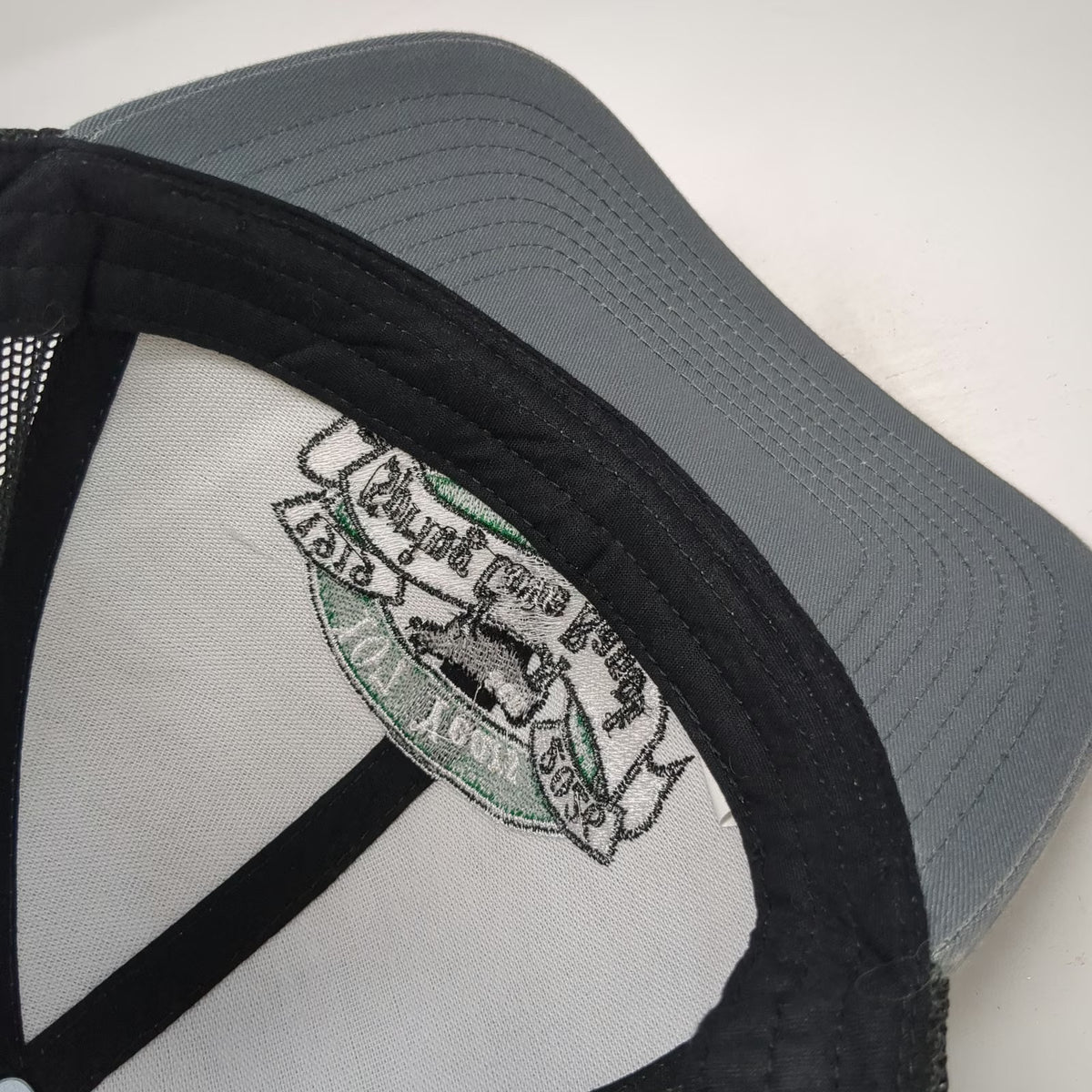 Pacific Headwear Trucker Hat Gray One Size Spring Cove Ranch Bull Mesh Snapback