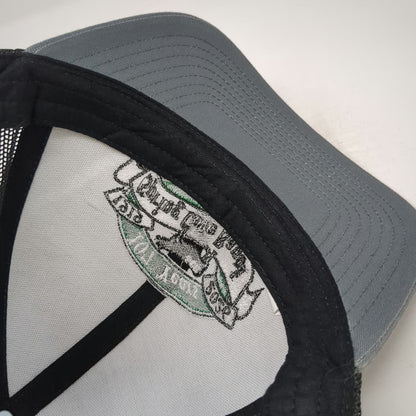 Pacific Headwear Trucker Hat Gray One Size Spring Cove Ranch Bull Mesh Snapback