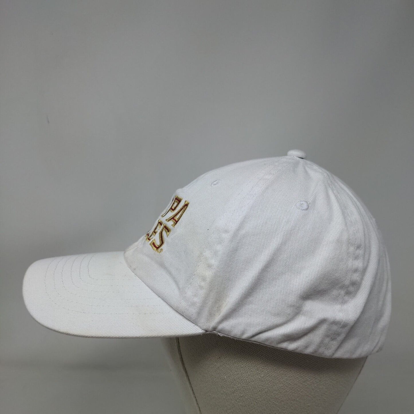 Tampa Seminoles 'Noles Slideback Hat White Embroidered Logo 100% Cotton NCAA