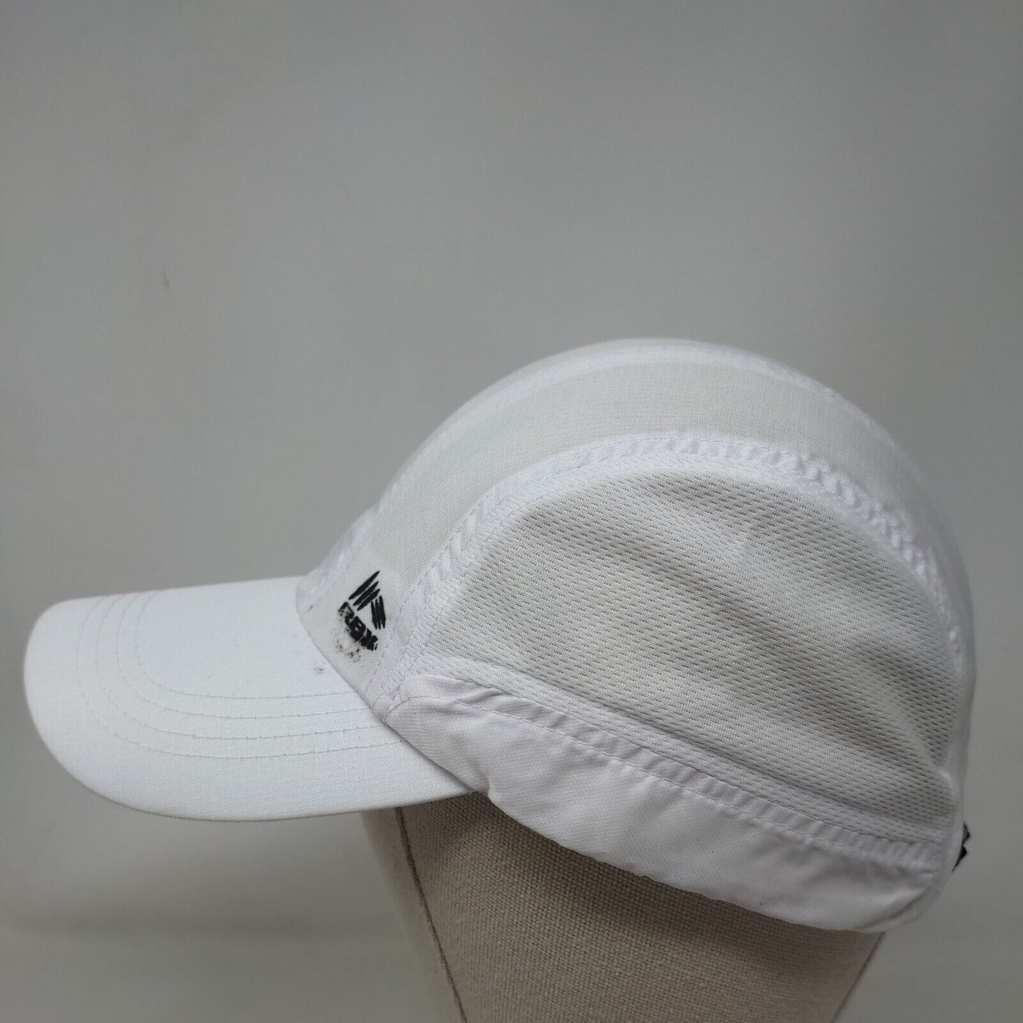 RBX Slideback Running Hat White One Size Adjustable Breathable Lightweight