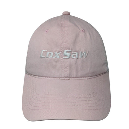 Cox Saw Strapback Mesh Back Trucker Hat Pink OSFM Colorblock Outdoor Cap