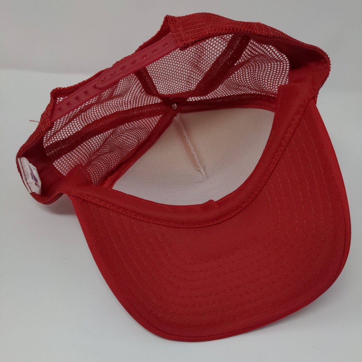 Free Range Junker Snapback Rope Trucker Hat Red OSFA Mesh Back Nissin