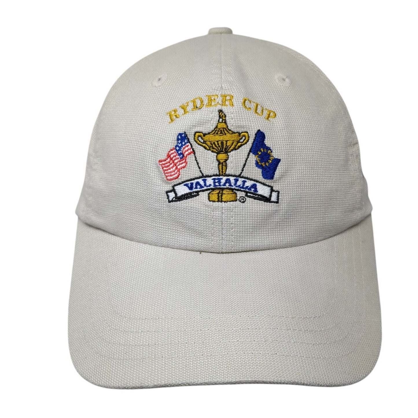 Ryder Cup Valhalla Louisville Strapback Hat Tan One Size Adjustable Imperial