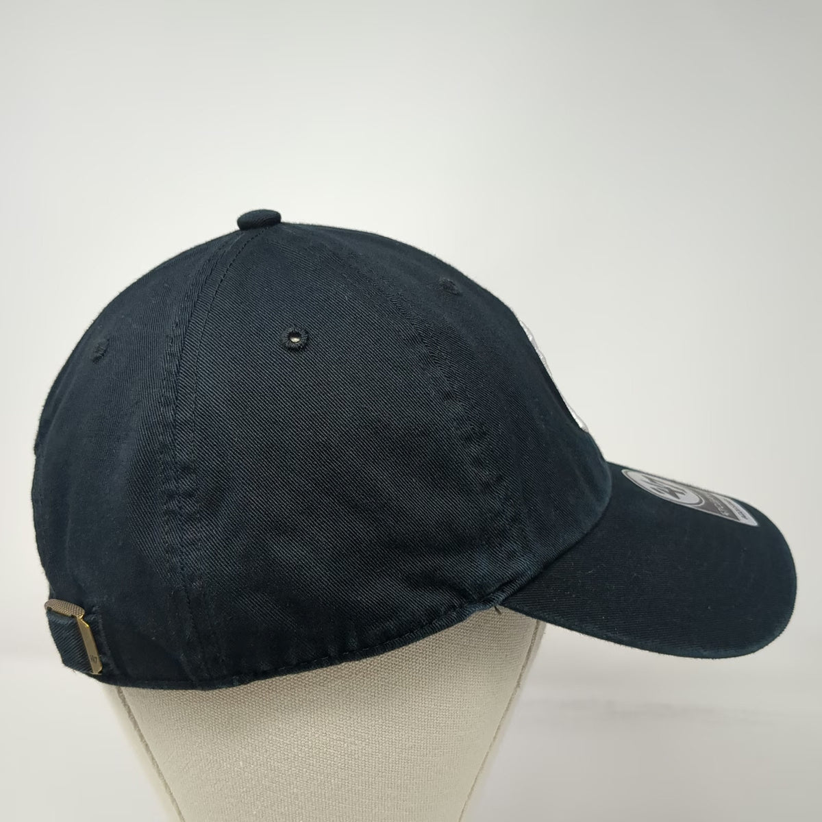 '47 Baseball Cap New York Yankees MLB Black One Size Hat Strapback Logo Cotton