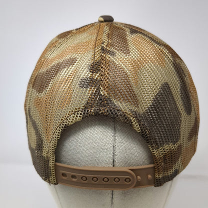 That Hat Trucker Hat Beige One Size Camo Mesh Back Fishing Idaho Store Trout