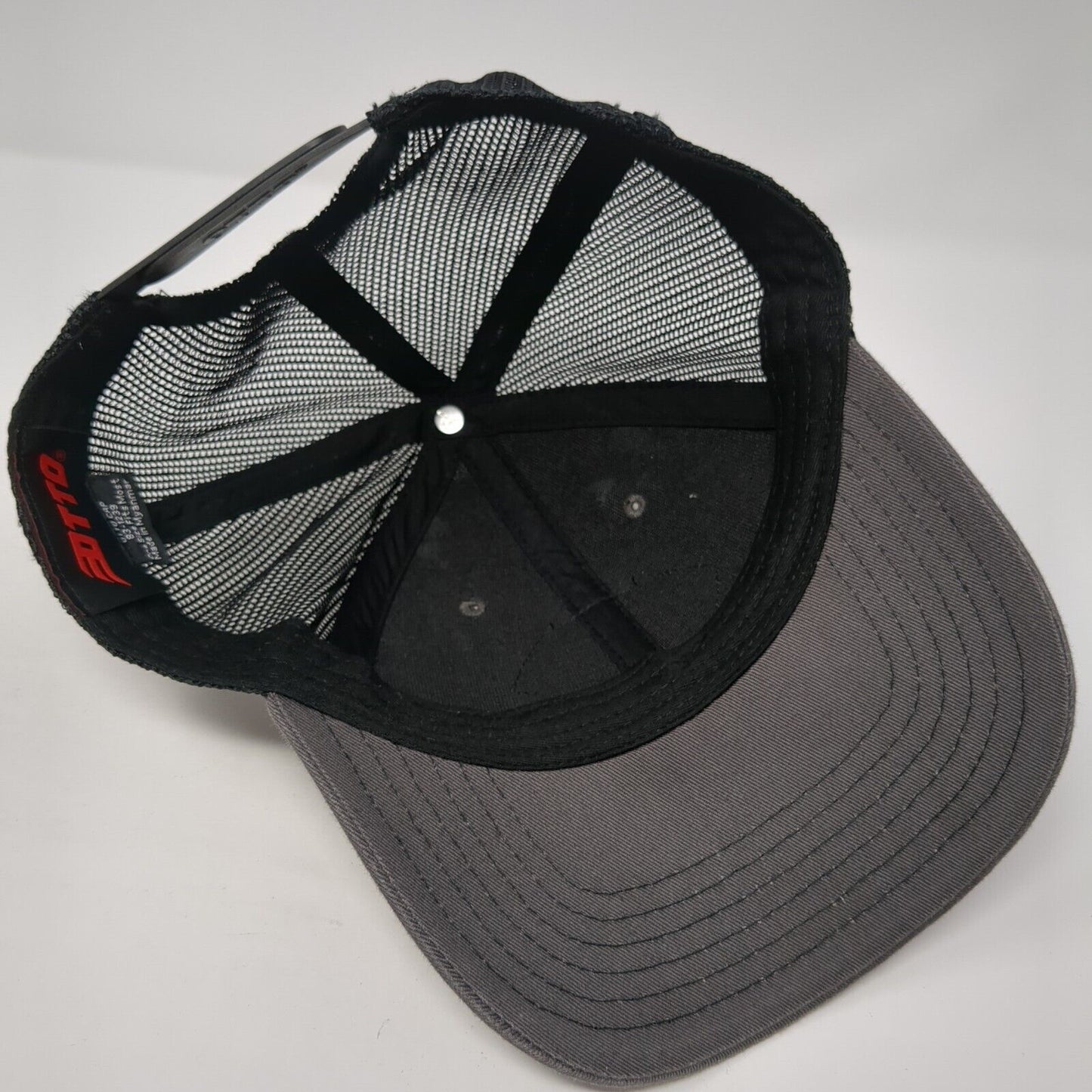 Captain's Sports Lounge Snapback Trucker Hat Gray One Size Mesh Back