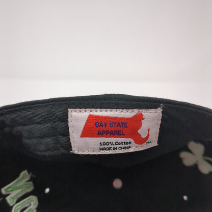 Boston Massachusetts Est 1630 Slideback Baseball Cap Black OS Bay State Apparel