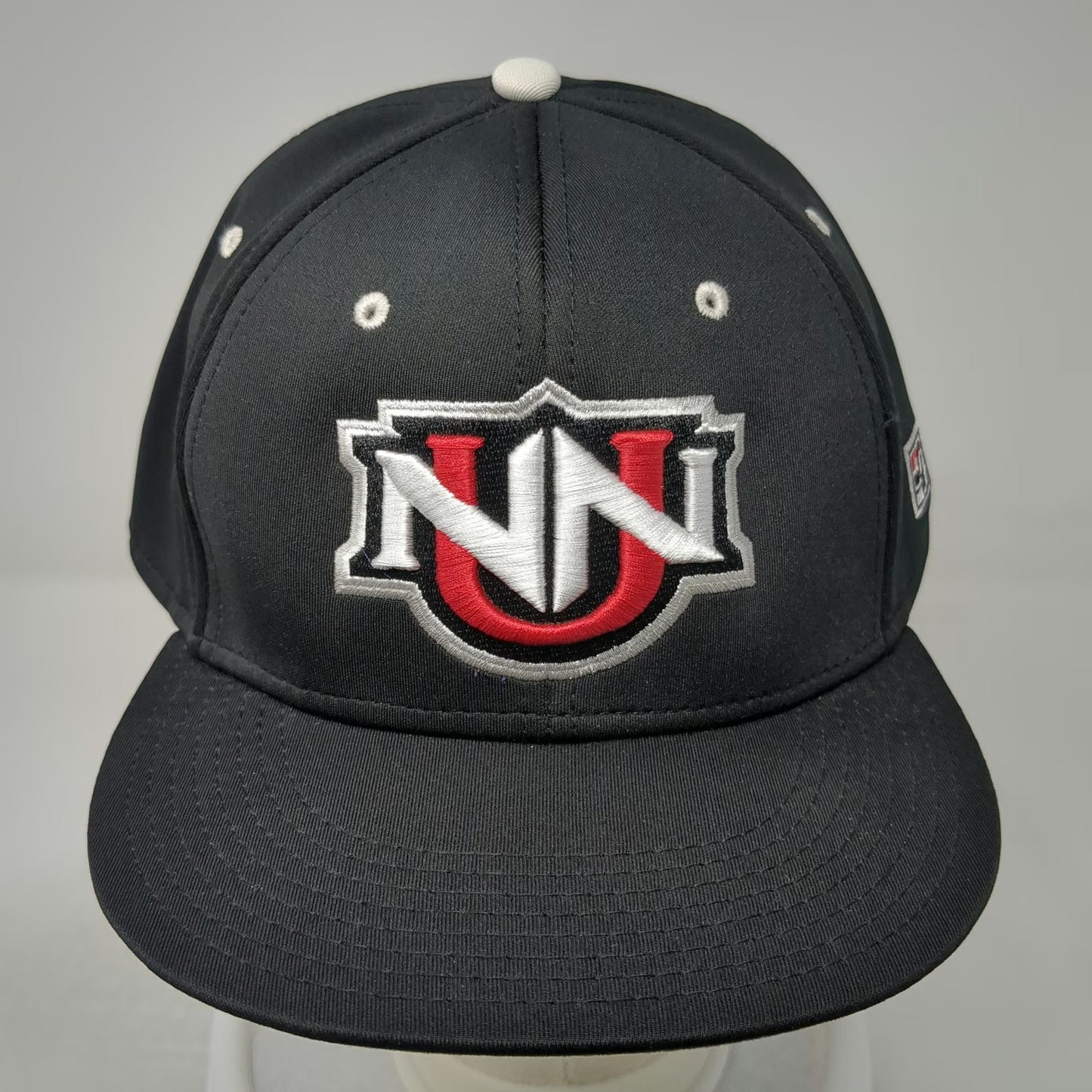 Northwest Nazarene Nighthawks NCAA The Game Cap Black XL A-Flex Gray Brim Hat