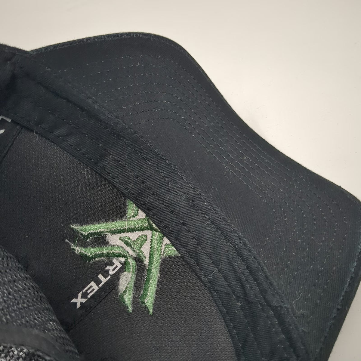 Vortex Trucker Hat Black One Size Mesh Back Snapback Embroidered Logo Optics