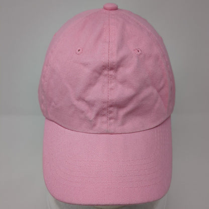 Unbranded Slideback Hat Pink One Size Adjustable Vented Holes 6 Panel Cotton