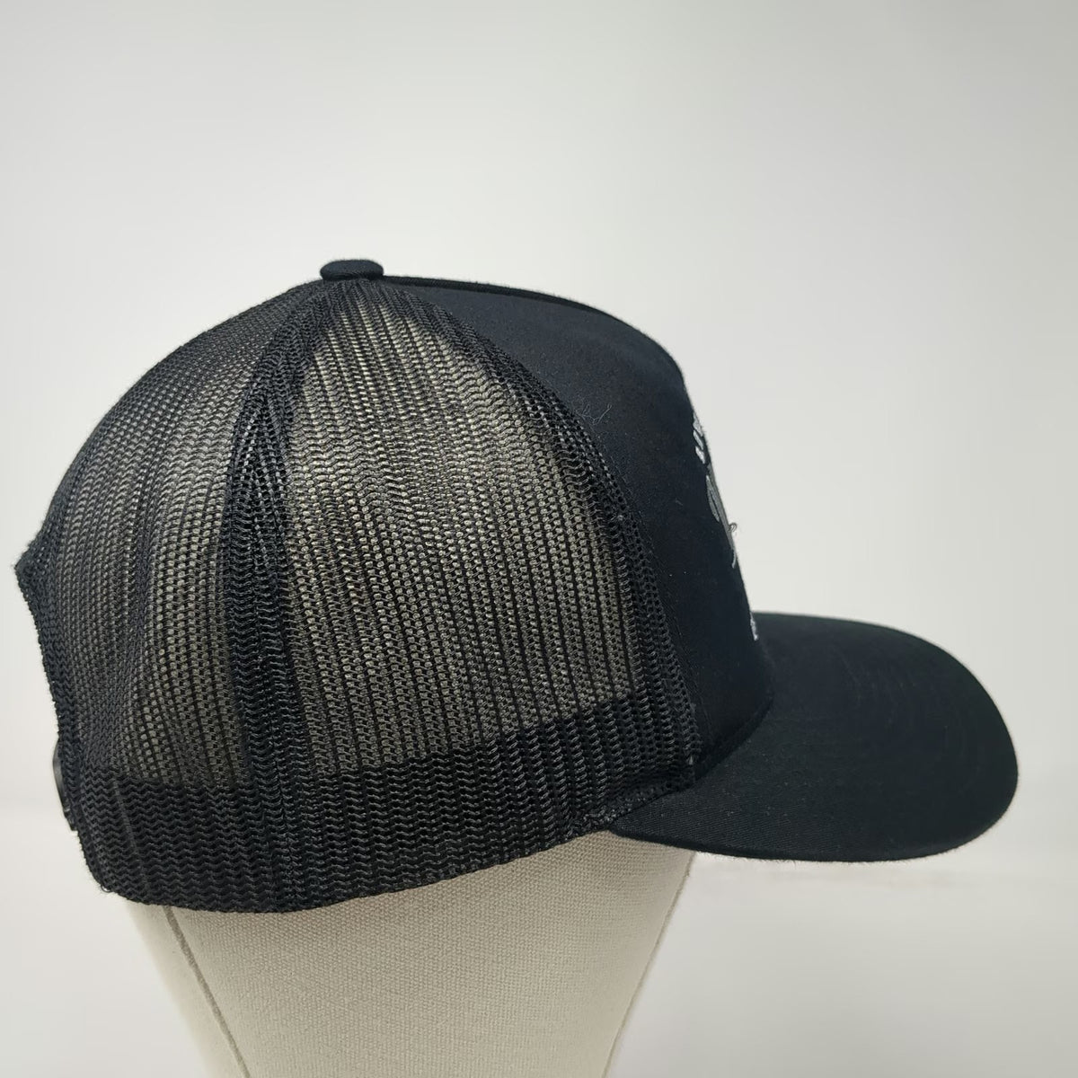 Yupoong Trucker Hat Black One Size Snapback Whiskey Bent Brownsboro Texas Mesh