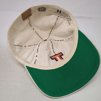 '47 Illinois Fighting Illini NCAA Beige Baseball Cap M Green Underbrim Fitted
