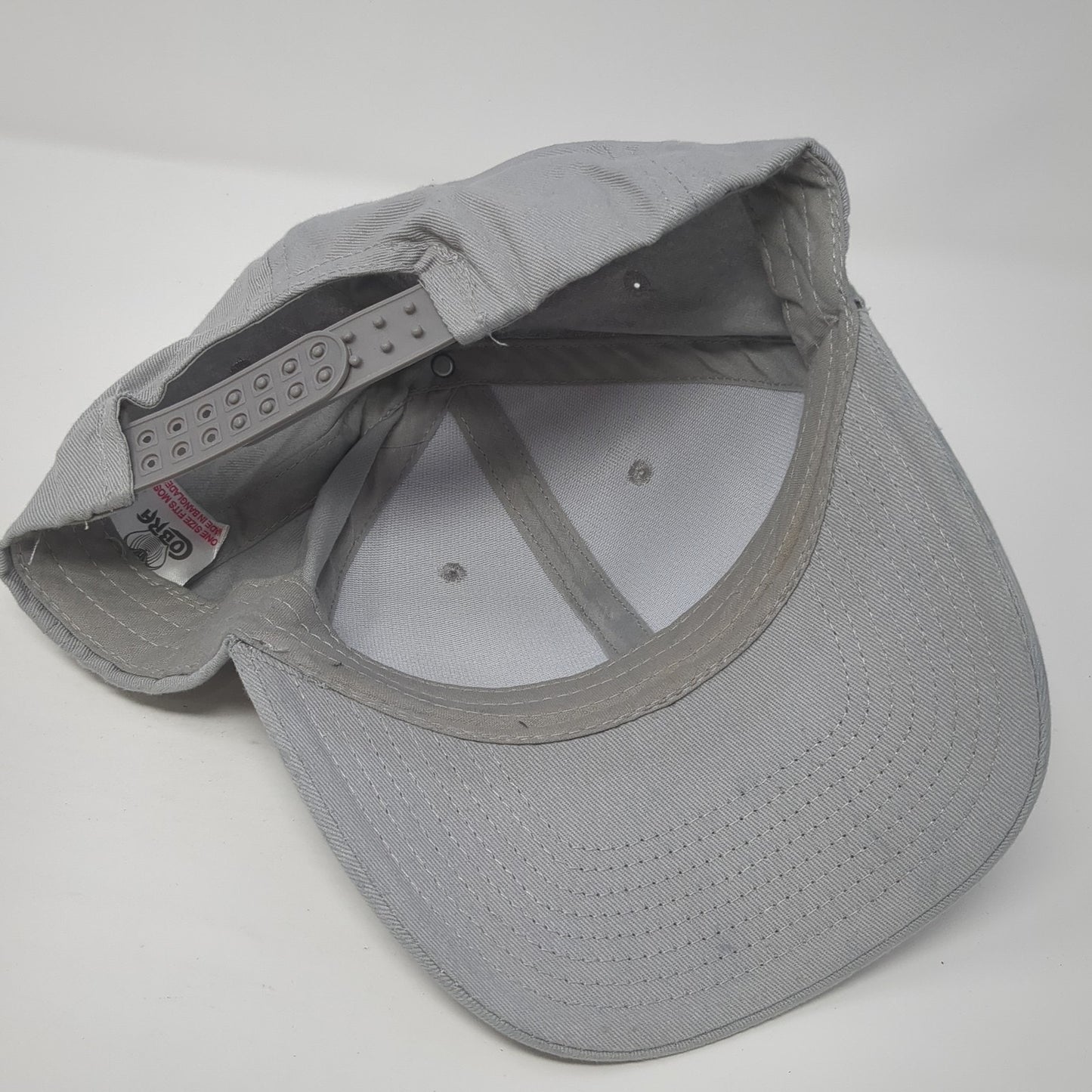 Cobra Snapback Hat Gray One Size Adjustable Vented Holes 6 Panel Blank