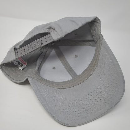 Cobra Snapback Hat Gray One Size Adjustable Vented Holes 6 Panel Blank