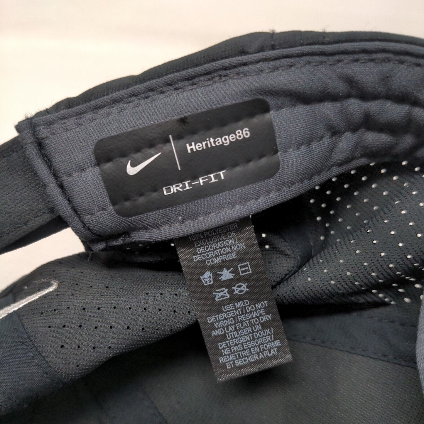BBB Start With Trust Strapback Hat Black OSFM Nike Heritage 86 Dri-Fit