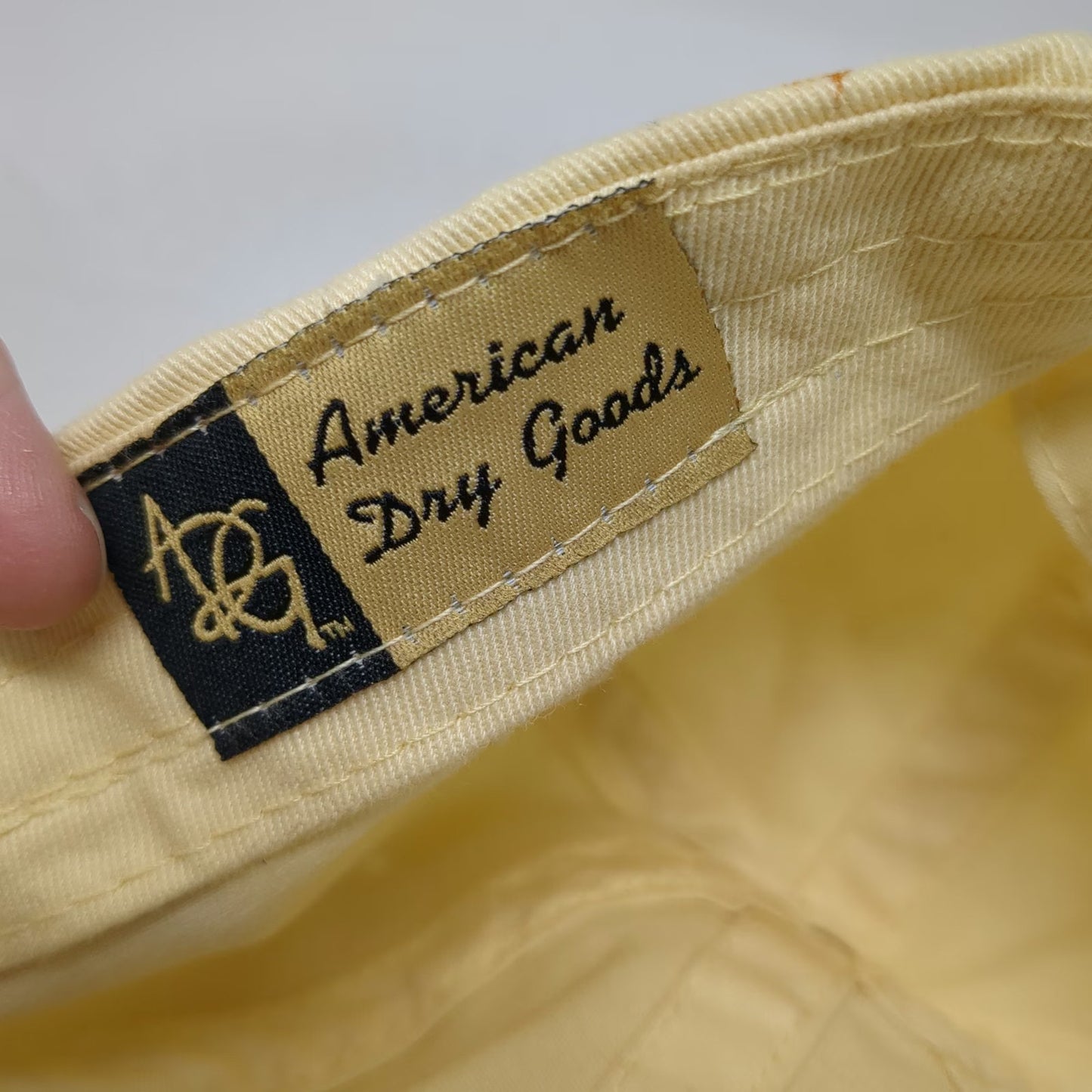 American Dry Goods Crow Creek Golf Hat Yellow One Size Baseball Cap Slideback