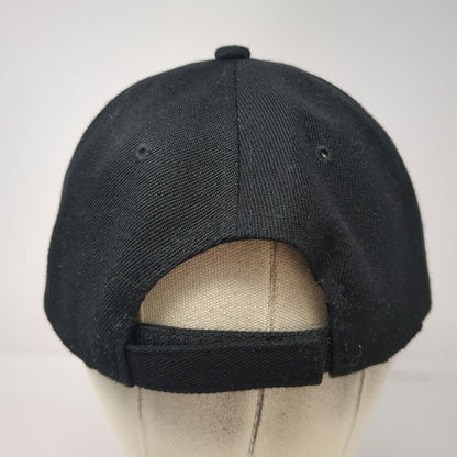 Black Baseball Cap One Size Arizona AZ Embroidered Strapback Curved Bill Hat