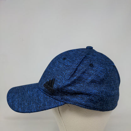 Adidas 3 Stripes Fitted Hat Blue Large/XL Embroidered Vent Holes 6 Panel