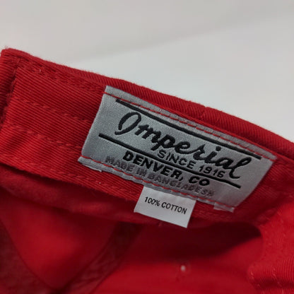 Farm Bureau Slideback Hat Red OSFA Adjustable Embroidered Imperial