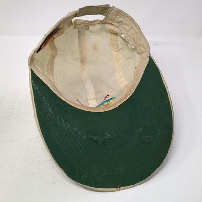 O'Keefe's Reef Baseball Cap Beige One Size Mahi Mahi Fishing Rods Strapback Hat