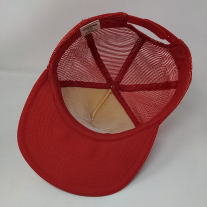 Tombstone Snapback Mesh Back Rope Trucker Hat Red OSFA Colorblock
