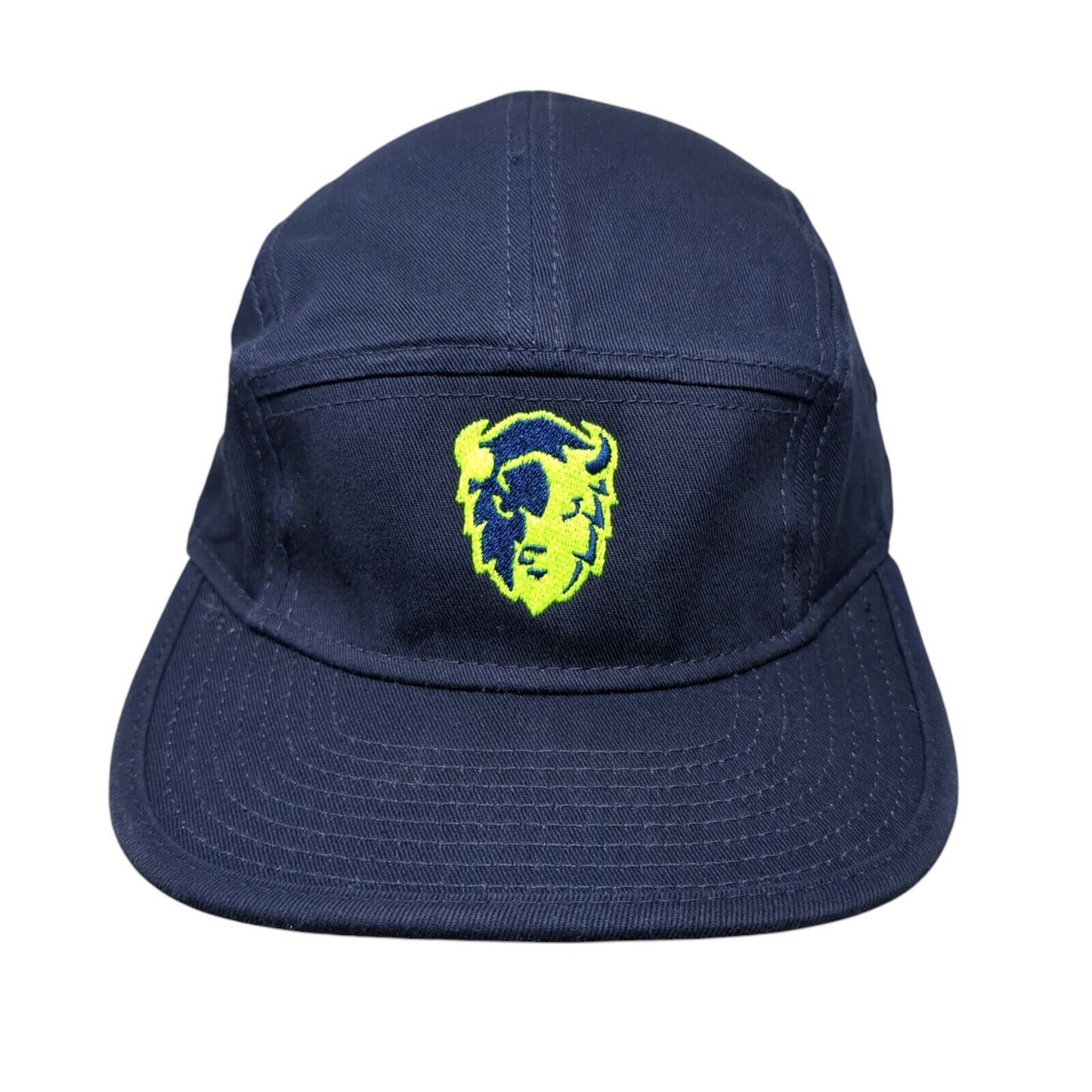 Otto Slideback 5 Panel Cap Blue OSFM Adjustable Embroidered Vented Holes Cotton