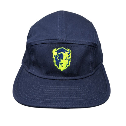 Otto Slideback 5 Panel Cap Blue OSFM Adjustable Embroidered Vented Holes Cotton
