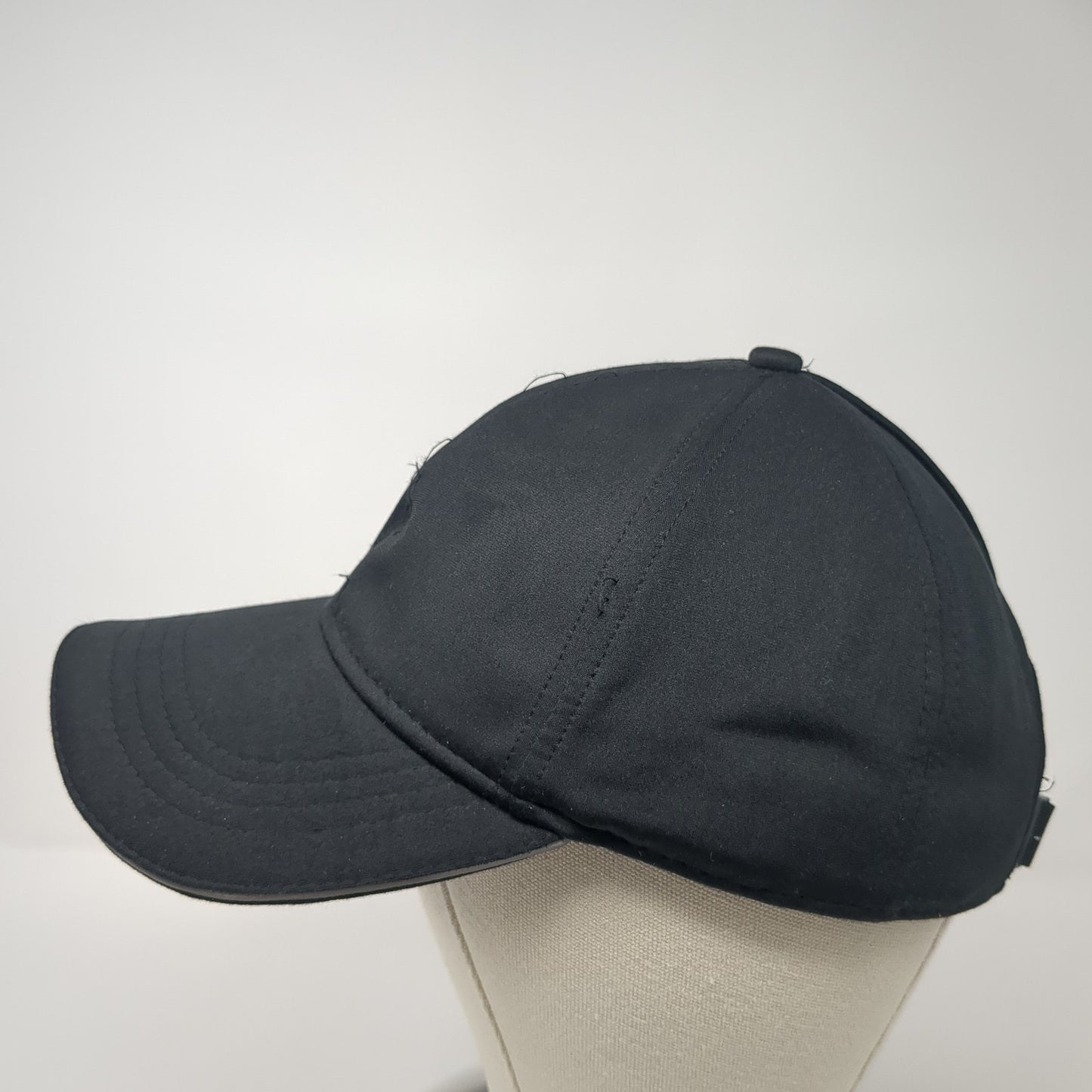 Unbranded Slideback Baseball Cap Black One Size Adjustable 6 Panel Blank