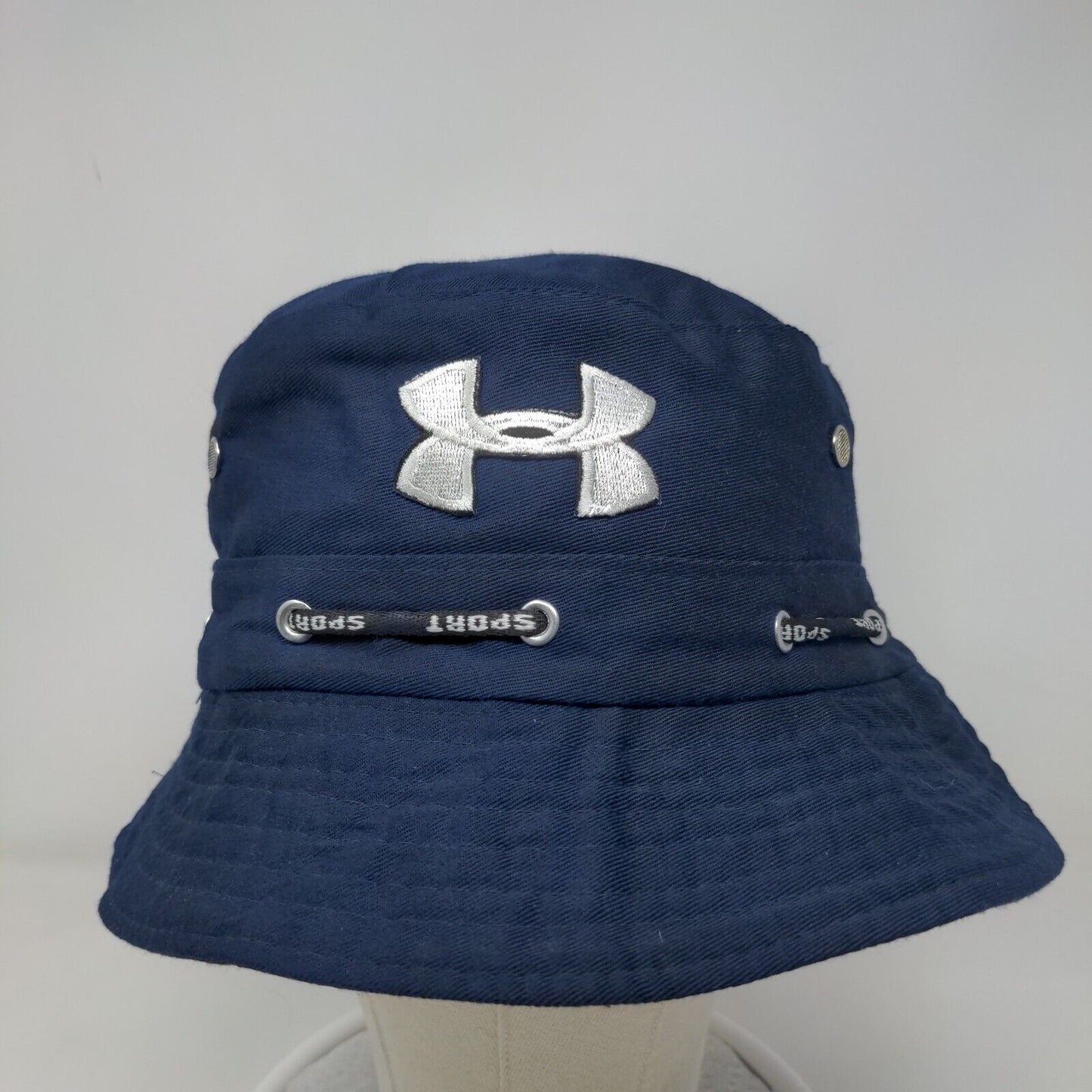 Under Armour Bucket Hat Blue One Size Adjustable Vent Holes Breathable