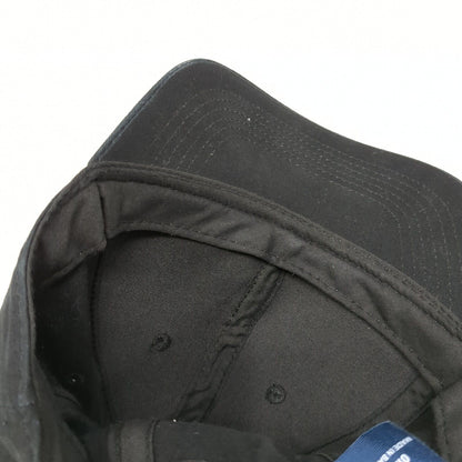 George Strapback Hat Black One Size Adjustable 6 Panel Blank Solid