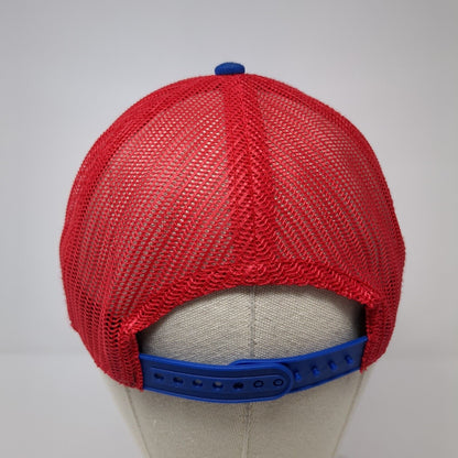 Captain America Snapback Trucker Hat Multicolor OS Adjustable Mesh Back Marvel