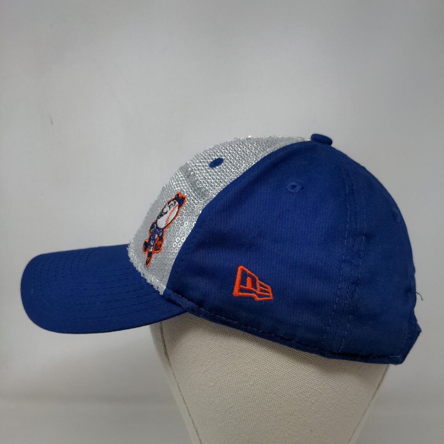 New Era Women's Strapback Hat Blue OSFM Embroidered New York Mets Logo