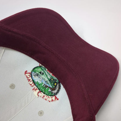 Port Authority Baseball Cap Beige Red One Size Town Country Electric Farm Hat