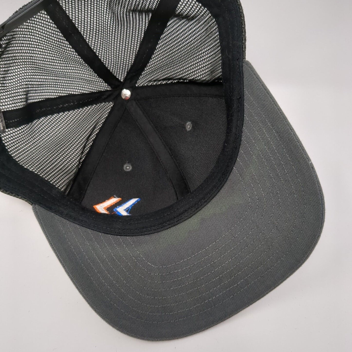 Arrow Snapback Trucker Hat Gray OS Adjustable Embroidered Mesh Back 6 Panel