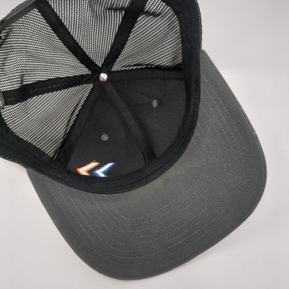 Arrow Snapback Trucker Hat Gray OS Adjustable Embroidered Mesh Back 6 Panel