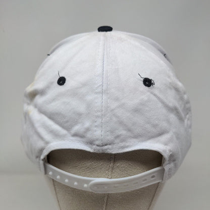 Rexel Snapback Hat White OSFA Adjustable Vented Holes 6 Panel Toppers