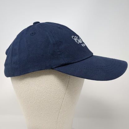 Club Lux New York Blue One Size Baseball Cap Hat Slideback Strapback Embroidered