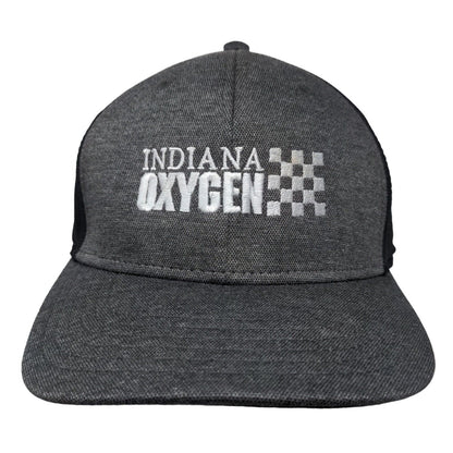 Cap America Men's Strapback Hat Gray Indiana Oxygen Embroidered Logo